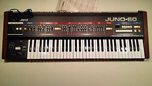 Roland Juno-60 synthesizer juno60 117V  Come with Hard Case tracking