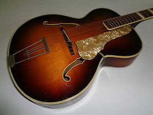 1950's Vintage Hofner Archtop Acoustic Guitar  Sunburst  SUPER COOL !