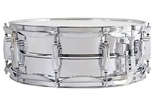 Ludwig LM400 Smooth Chrome Plated Aluminum 5 x 14 Inches Snare Drum with
