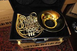 Holton H280 Professional Split Bell Double French Horn YELLOW BRASS QuinnTheEski