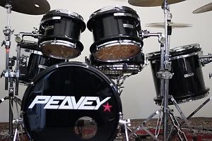 Vintage And Rare Peavey Radial Pro 1000 Drum Set.  Made In USA Maple.