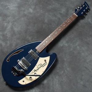 Teisco/MQ-56 navy blue w/soft case Free shipping Guiter Bass From JAPAN #G95