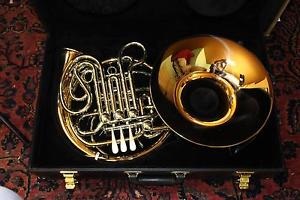 Holton H276 Merker-Matic Professional Double French Horn Rose Brass Split Bell Q