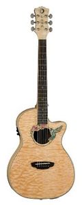 LUNA Luna Fauna Series Hummingbird Right-Handed Cutaway Acoustic-Electric Guitar