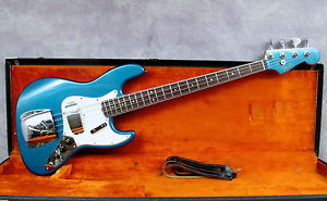 1966 FENDER JAZZ BASS - LAKE PLACID BLUE - MATCHING HEADSTOCK - ANDY BAXTER BASS