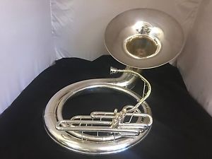 Nice, Silver Plated  CONN 14K Bb Sousaphone. Vintage. 1956-57