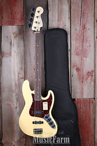 Fender® Deluxe Active Jazz Bass Electric Guitar w Deluxe Gig Bag Made in Mexico