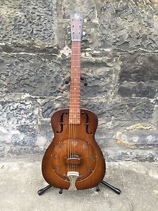 1937 National Duolian Resonator Guitar - Piano Grain - Vintage - OHSC