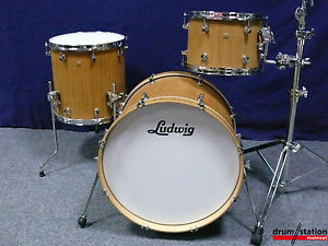 Ludwig USA Signet "Giga Beat" Shellset in "Natural Indian Teak"   -   20,12,14"