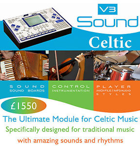 V3 SOUND DESKTOP CE521 - ULTIMATE MODULE FOR CELTIC MUSIC -PERFECT FOR ACCORDION
