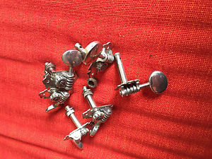 Waverley Guitar Tuners 6–1ratio 1940–1946 wartime Fler de lis waverleys excelent