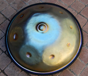 Handpan prototype  hijaz  leger defaut- 8+1  notes - anticorrosion + vidéo démo
