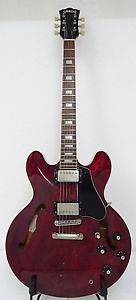 1979 GRECO SA-550 SEMI ACOUSTIC GUITAR WINE RED FUJIGEN HSC 335 175 GO HEAD