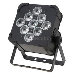 4x Auto Running 135W 9LED DMX512 5/9CH RGBWY PAR Wash Lamp Stage KTV Light B5T3
