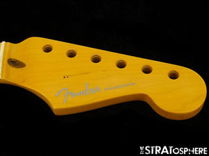 * Fender American Deluxe "V" Stratocaster Strat NECK Tinted Maple Abalone #76