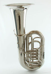 Schiller American Heritage 4 Valve Rotary BBb Tuba Nickel Plated