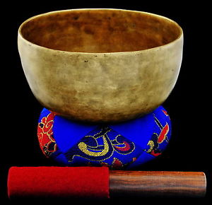 Antique Tibetan Singing Bowl: Thado 7 1/4",ca. 18th Century, G-10 & C-4. VIDEO