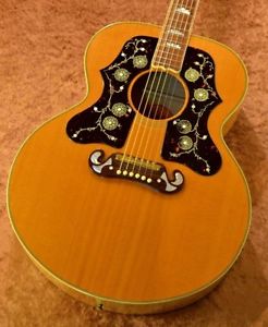 Gibson 60s J-200 Double Pick Guard AN Natural w/hard case F/S Guitar #E784