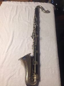Vintage Selmer Wood Henri Paris Bass Clarinet Serial# W2744