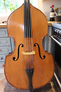 Vintage left handed double bass