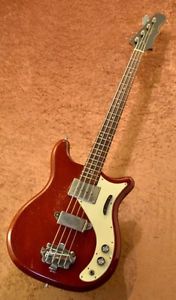 Epiphone 1968 Newport Bass Red w/soft case Free shipping Bass from Japan #E899