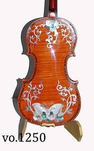Antoni Butterfy Inlay Handmade,Solid Flamed Maple Violin 4/4 Advanced Level 1250