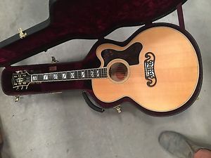 gibson  sj 200  csutom super 400 inlay