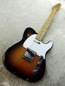 Fender Mexico Road Worn 50s Telecaster 2 Tone Sunburst w/soft case #E868