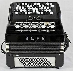 ALFA Transposer 2 - 72 Bass Accordion - 5 Row C-System - Made in Germany