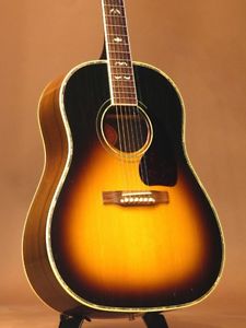 GIBSON J-45 Deluxe 1995 Brown w/hard case Free shipping Guitar from Japan #R523