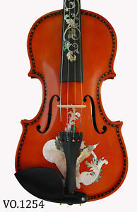 Antonio-Angel Inlay Handmade - Solid Flamed Maple Violin 4/4 Advanced Level 1254