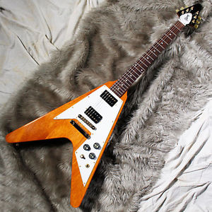 FreeShipping New Gibson Flying V Reissue 2016 Limited Proprietary Natural Guitar