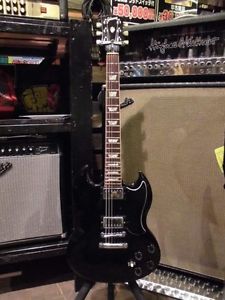 Gibson USA SG Standard Black w/hard case F/S Guiter Bass From JAPAN #T474