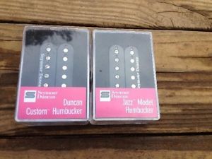 NEW Seymour Duncan SH-5 Custom & SH-2N Jazz Humbucker Pickup Set BLACK