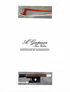 A fine French certified violin bow by L.Bazin, ca.1930.