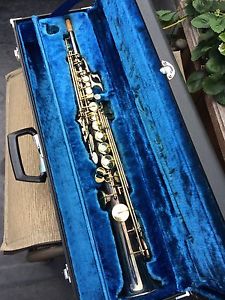 YAMAHA YSS 61 SOPRANO SAXOPHONE BLACK NICKEL PLATE!