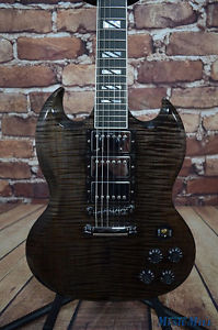 2013 Gibson SG Supra Translucent Black Electric Guitar w/OHSC Supreme