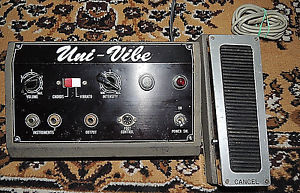 VINTAGE SHIN EI UNI-VIBE CHORUS/VIBRATO EFFECT w/FOOT CONTROL PEDAL ORIGINAL