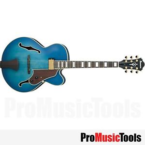 Ibanez AFJ91 JLF - Jet Blue Burst Flat -demo *NEW * artcore expressionist afj-91