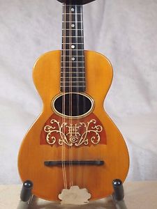 Rare Antique Vintage Rare Howe Orme Mandolinetto  Ukulele Guitar Shaped Mandolin