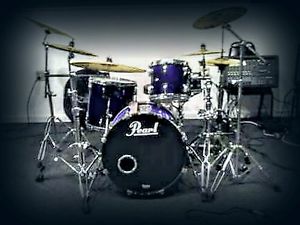 5 Piece Pearl Drums Masters Studio Birch BRX, with CYMBALS, HARDWARE, & ACC