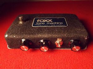 Foxx Tone Machine 1972 Black Original Issue Fuzz Pedal Collector 100% Working!