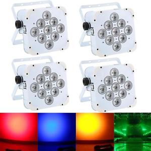 4x 135W DMX512 Sound Control 5/9 Channels RGBWY PAR Wash Lamp Stage Light D0C3