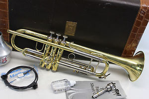 Bach Stradivarius 43 ML PRO Trumpet Horn Professional W Hard Case Raw Brass
