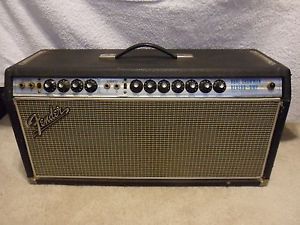 Vintage Fender 5000D Dual Showman Reverb Amp Head with 2-instrument capability