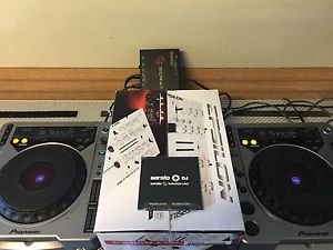 Pair of Pioneer CDJ 800 1 New Epsilon Dj Mixer Serato Sl 1 & Cds & Rcas