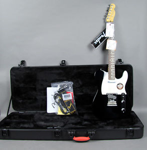 2016 Fender American Standard Telecaster Guitar Black Custom Shop Pickups w/OHSC