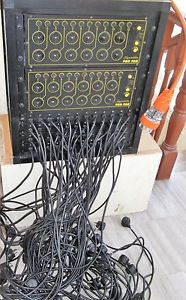 Dynalite Propak 12 channel dimmers, racked with patchbay