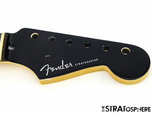 * Fender American DELUXE Stratocaster Strat NECK Rosewood Black Headstock #95