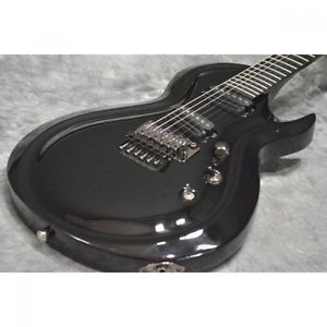 GRASS ROOTS G-A-74-A3 BLACK Guitar USED w/Softcase FREE SHIPPING from Japan #424